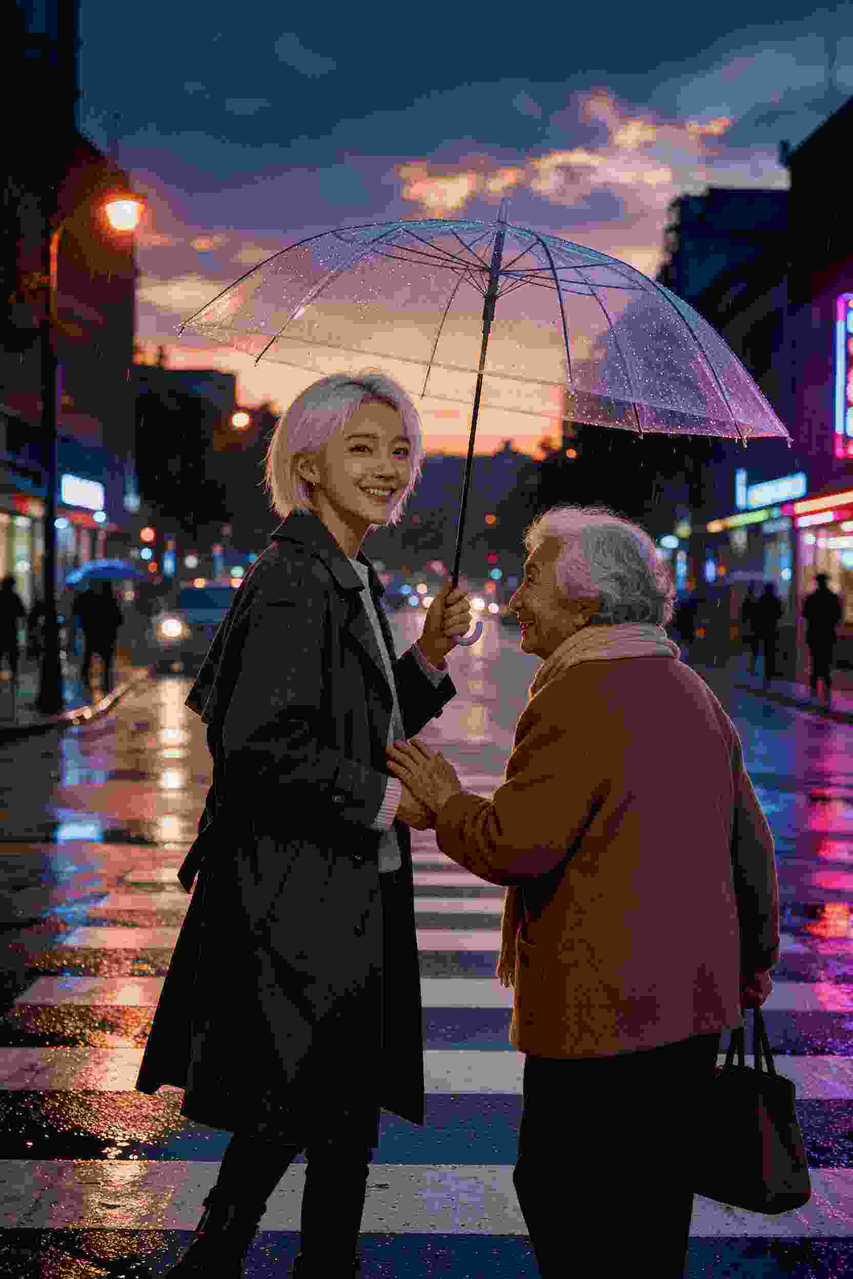 夜空中的光芒